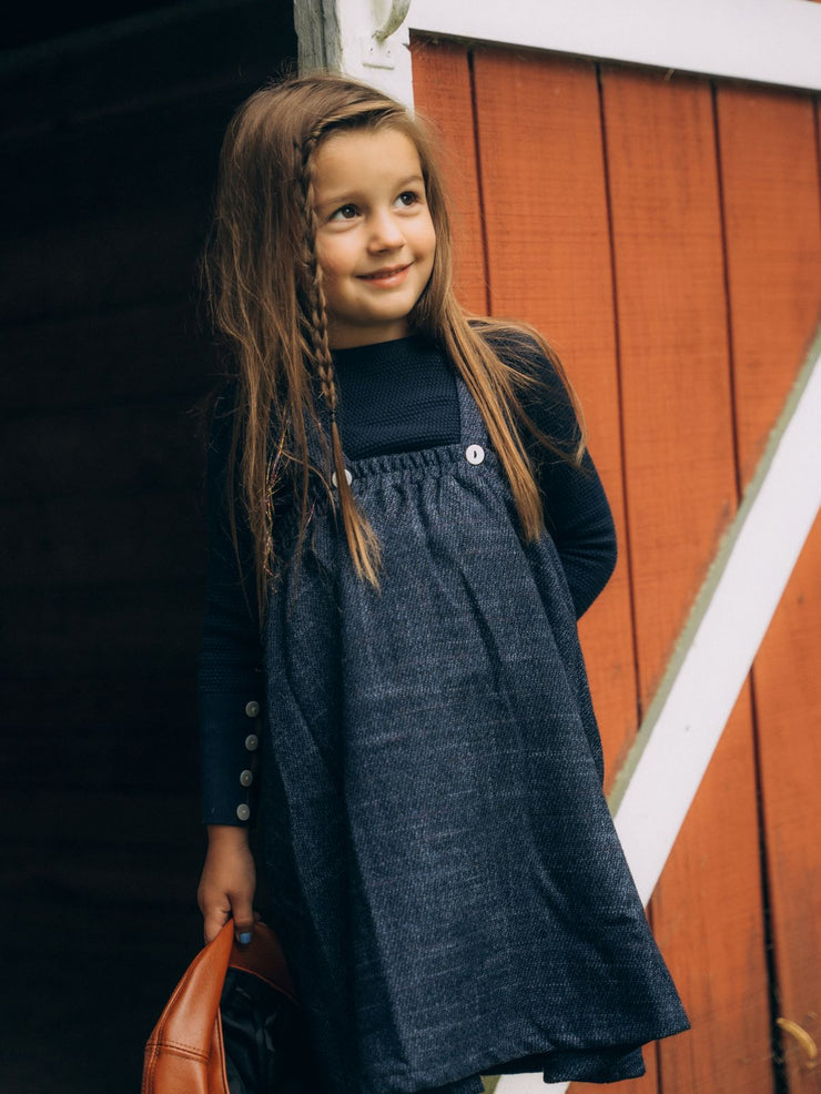 Gathered Suspender Skirt