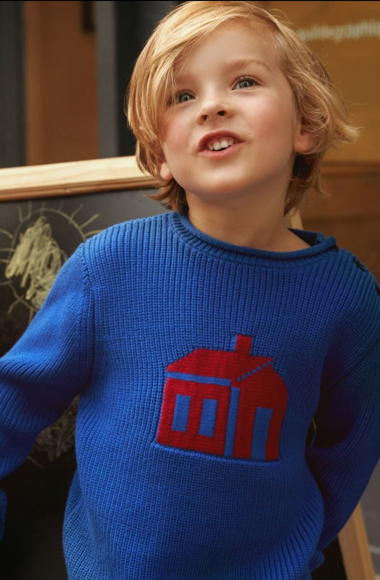 House Print Sweater