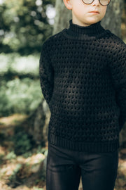 Bubble Knit Sweater - Black