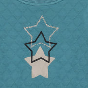 Quilted 3 Stars Print Top