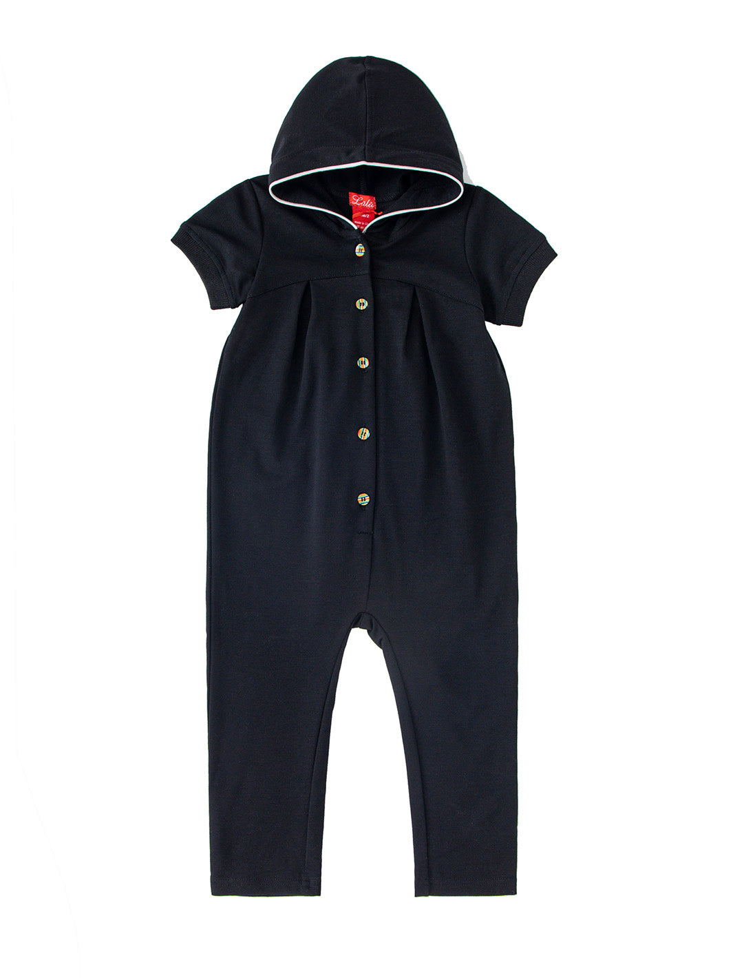 Baby Hood Overall - Black