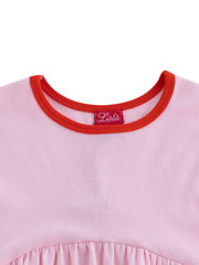 Contrast Binding Jumper - Lt. Pink