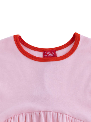 Contrast Binding Jumper - Lt. Pink