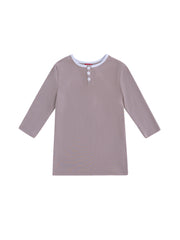 Combo Binding T-shirt - Beige Combo White