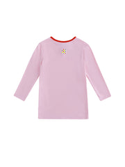 Combo Binding T-shirt - Lt. Pink