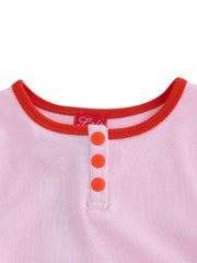 Combo Binding T-shirt - Lt. Pink