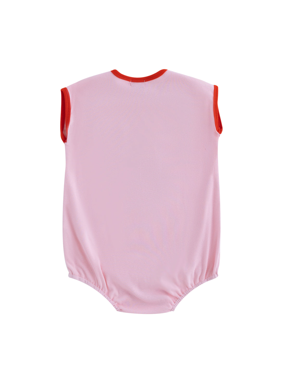 Baby Drop Piping Romper - Lt. Pink