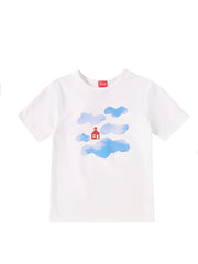 Cloud Print Short Sleeve T-shirt