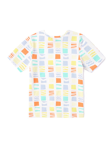 All Over block Short Sleeve T-shirt