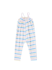 Baby Multi Striped Gathered Overall