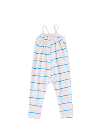 Baby Multi Striped Gathered Overall
