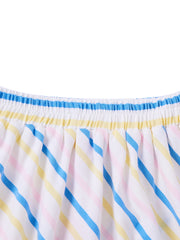 Multi Striped Basic Skirt