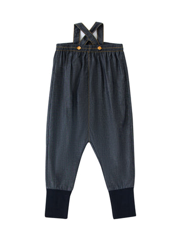 Baby rib Cuff overall - Black