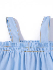 Baby rib Cuff overall - Pale Blue