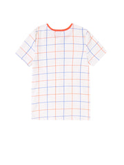 Square Print Short Sleeve T-shirt