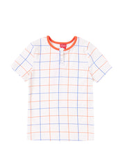 Square Print Short Sleeve T-shirt