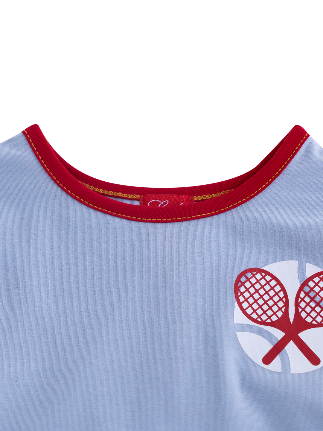 Side Tennis Print Long Sleeve T-shirt