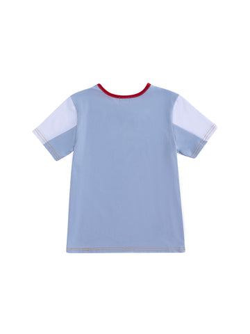 Side Tennis Print Short Sleeve T-shirt