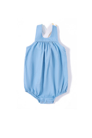 Baby Denim High Cut Romper