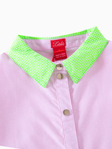 Gingham Collar Jumper