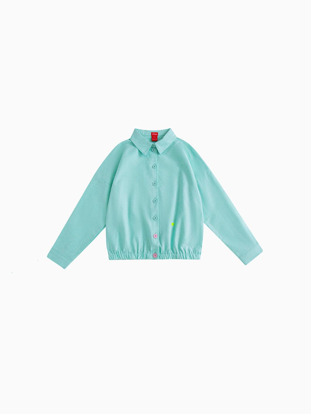 Camisa con corazón a cuadros - Verde