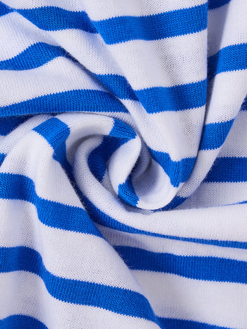 Striped Side Print Polo