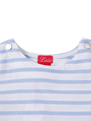 Striped Long T-shirt - White/Lt. Blue