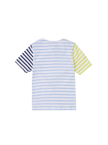 Striped Short T-shirt - White/Lt. Blue