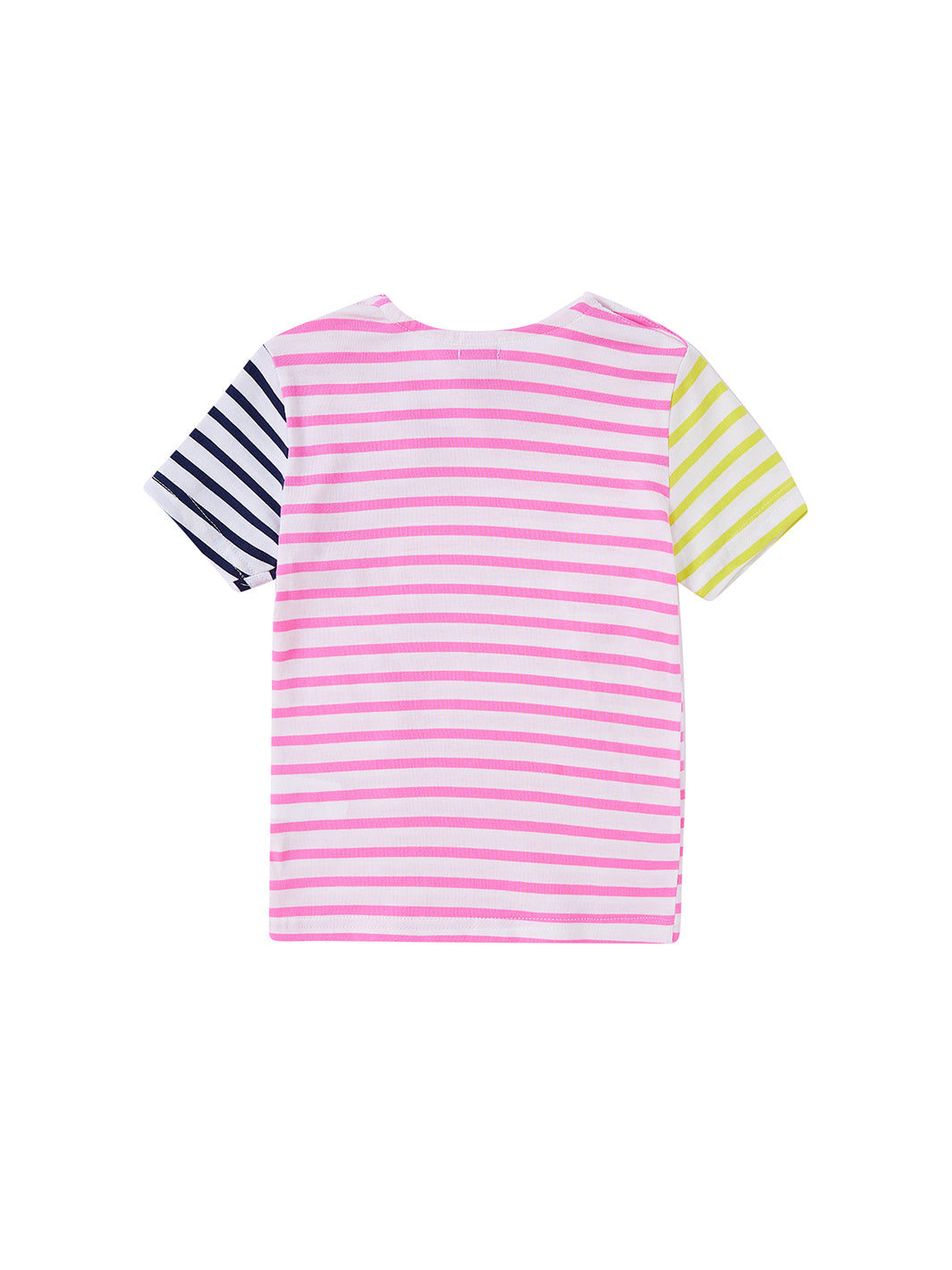 Striped Short T-shirt - Lt. Pink