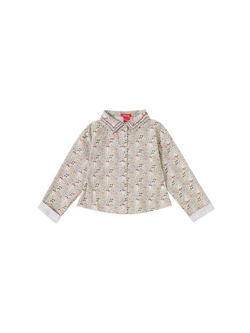 Liberty Print Crop Length Shirt