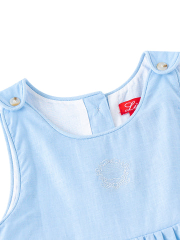 Jersey con ribetes - Azul