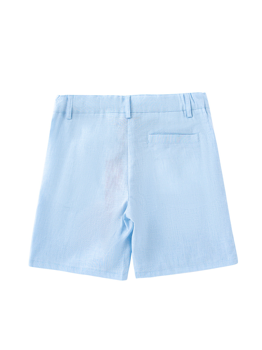 Linen Shorts Pants -  Blue