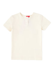 Basic front Button Short Sleeve T-shirt