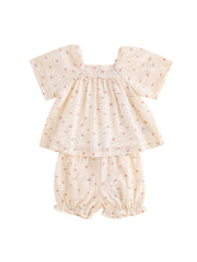 Baby Eyelet Floral Set