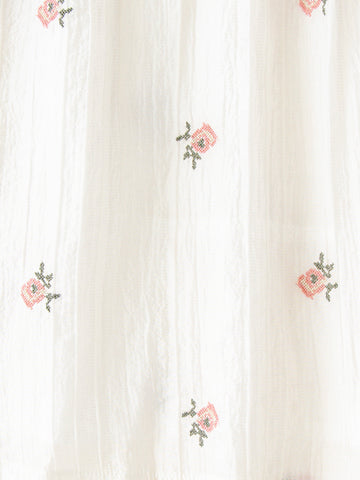 Embroidered Rose Dress