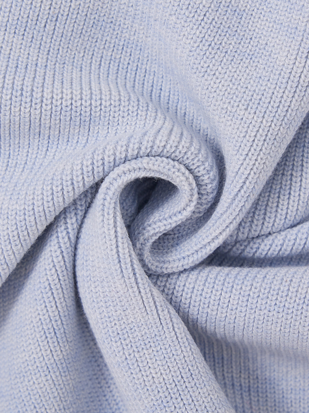 Emblem Short Sleeve Sweater - Ice Blue Mix