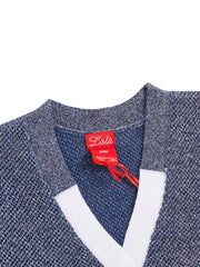 Cardigan Rectangle Mix Sweater