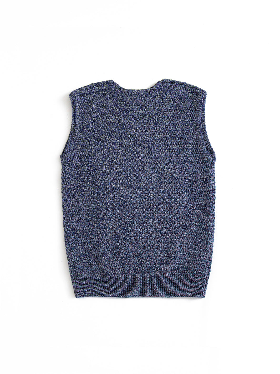 Raised Bubble Vest - Navy White Mix