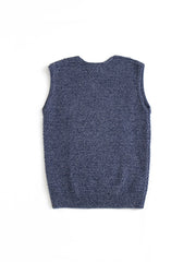 Raised Bubble Vest - Navy White Mix