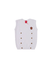 Raised Bubble Vest - White