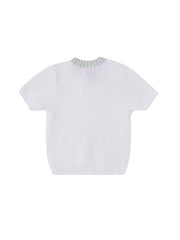 Eyelet Short Sleeve Sweater