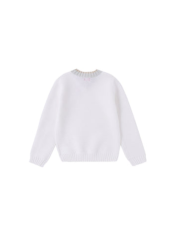 Eyelet Long Sweater