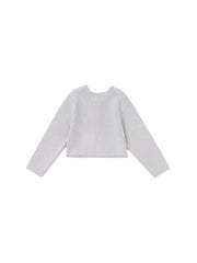 Baby Blazer Crop Length Sweater - Lt. Mint Green Mix