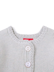 Baby Blazer Crop Length Sweater - Lt. Mint Green Mix