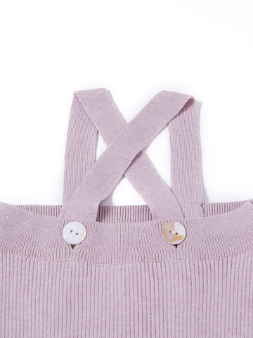 Straps Overall - Mauve Purple Mix