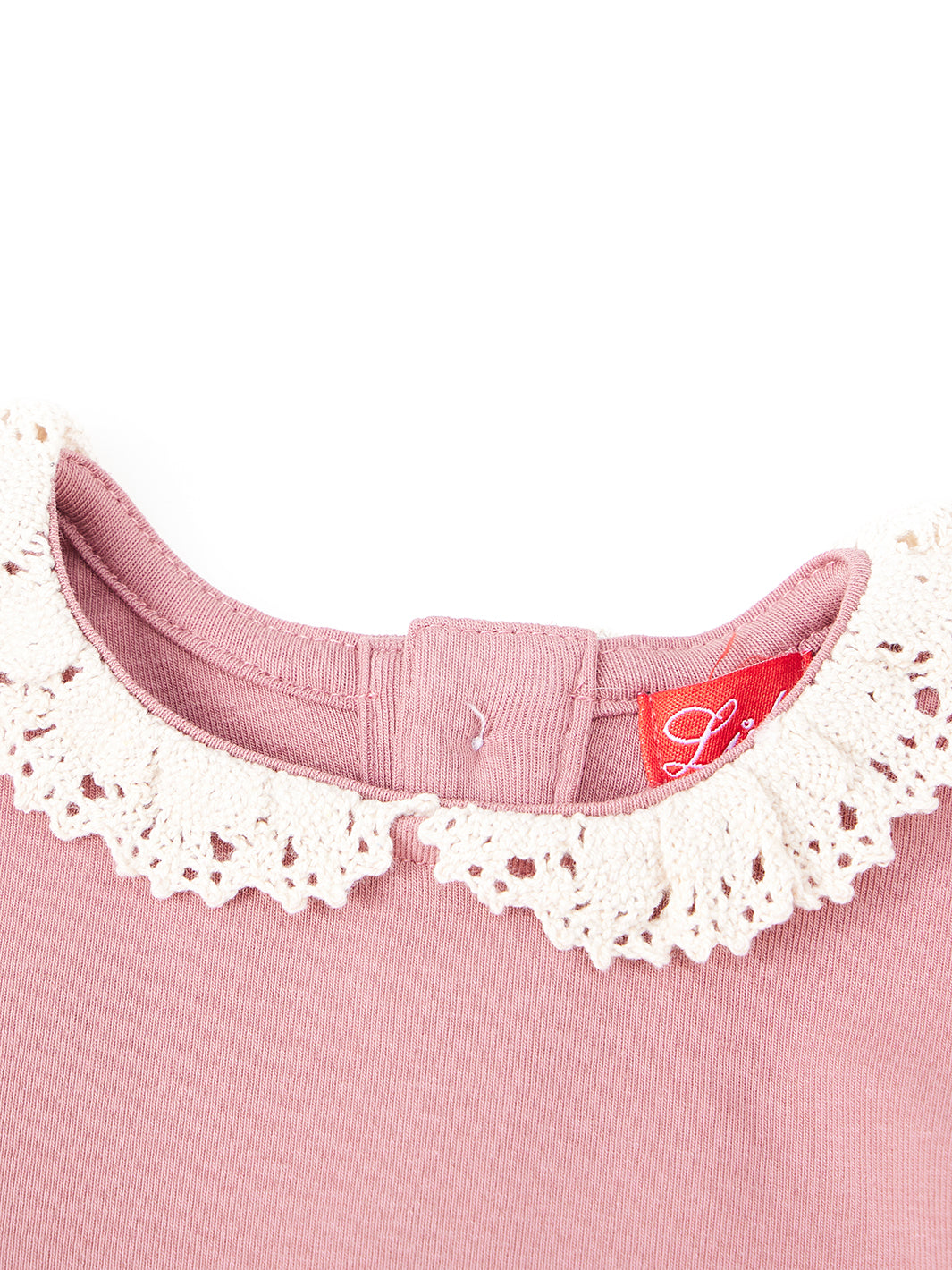 Baby Lace Collar Set - Dk. Mauve