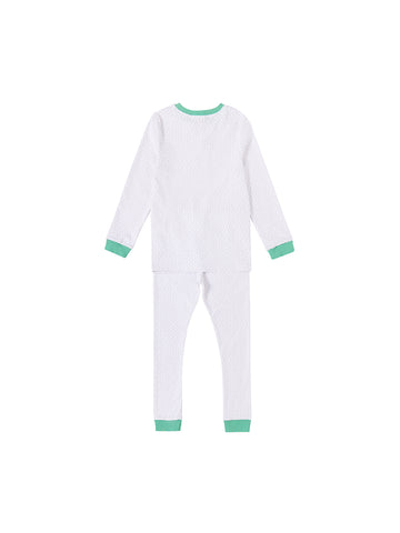 Conjunto All Over Mini Star - Blanco Combinado Verde