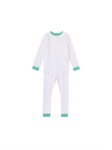 Conjunto All Over Mini Star - Blanco Combinado Verde