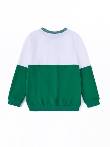 Bottom Combo Top - White Combo Deep Green