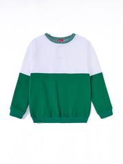 Bottom Combo Top - White Combo Deep Green